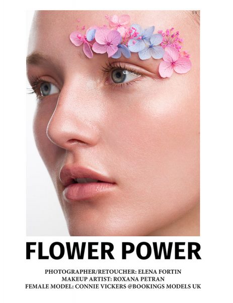 Beauty Editorial Flower Power by Elena Fortin