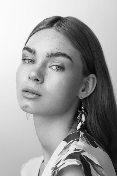 Black and White Beauty Portrait