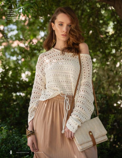 Fashion summer portrait in the park by Elena Fortin for Obvious Magazine