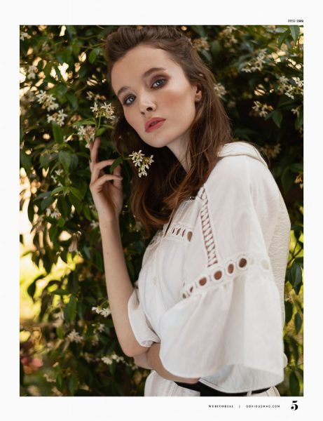 Fashion summer portrait in the park by Elena Fortin for Obvious Magazine