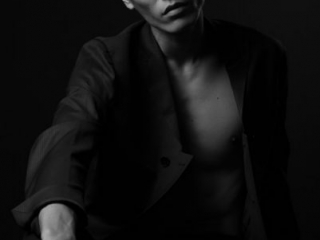 Mens Fashion Portrait Black and White