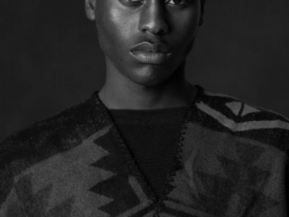 New york Male Model Fashion Portrait Black and white