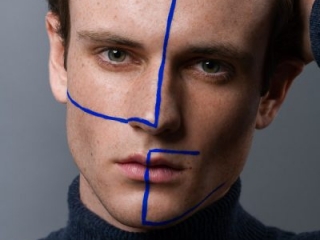Editorial Makeup Male model