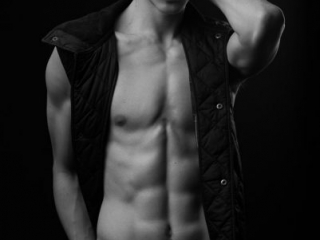 Men black and White Fashion studio shot